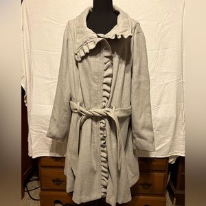 Steve Madden 3X Peacoat style dress coat Grey